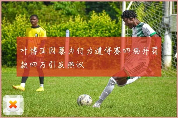 叶博亚因暴力行为遭停赛四场并罚款四万引发热议